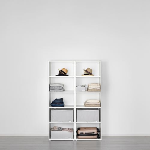 IKEA - PLATSA/FONNES, PLATSA wardrobe, white, 120x46x181 cm