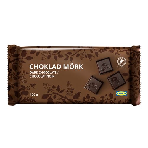 IKEA - CHOKLAD MÖRK, bitter çikolata, 100 gr