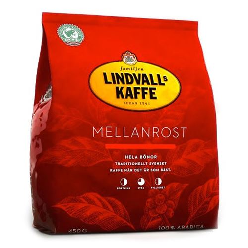 IKEA - LINDVALL KAFFE Mellanrost, medium roast bean coffee, 450 g
