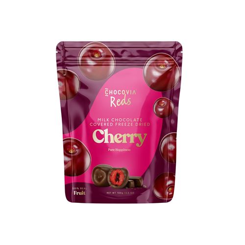 CHOCOVIA 100g milk chocolate covered freeze dried cherry - 09604133 | IKEA