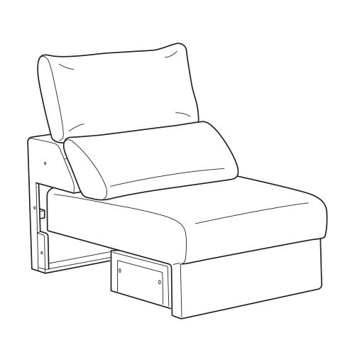 IKEA - ESKILSTUNA, seat section, hillared anthracite